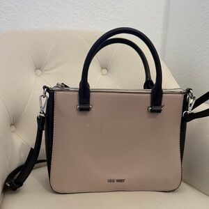 Nine West Black and Cream Satchel